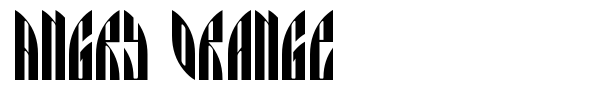 Angry Orange font preview